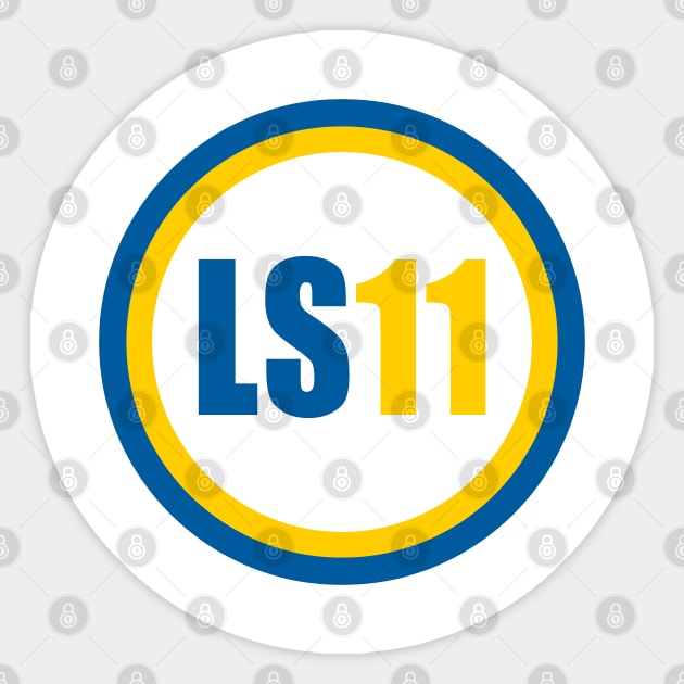 Leeds LS11 Sticker by Confusion101